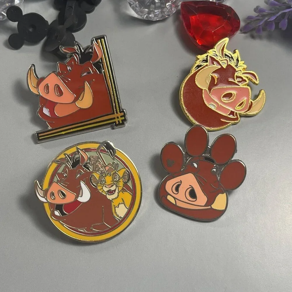Disney Pumbaa Trading Pin Lion King Wart Hog Lapel Pin Brooch Badge Jewelry Pin